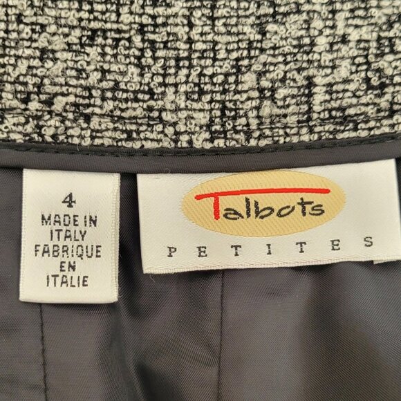 Talbots Petite Wool Blend Tweed Fully Lined Pencil Skirt Made in Italy Size 4 - Picture 4 of 9